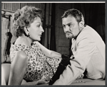 Coral Browne and Charles Gray in rehearsal for the stage production The Right Honorable Gentleman