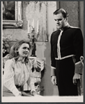 Sarah Badel and Charles Gray in the stage production The Right Honorable Gentleman