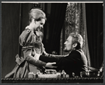 Marie Wallace and Charles Gray in the stage production The Right Honorable Gentleman