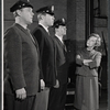 Mark Dawson, Adam Kennedy, Thomas Connolly and Dorothy Stickney in rehearsal for the stage production The Riot Act
