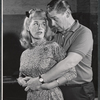 Sylvia Miles and Mark Dawson in rehearsal for the stage production The Riot Act