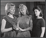 Janis Hansen, Sylvia Miles and Linda Lavin in rehearsal for the stage production The Riot Act