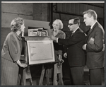 Dorothy Stickney, Ruth Donnelly and unidentified others in rehearsal for the stage production The Riot Act 