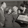 Dorothy Stickney, Ruth Donnelly and unidentified others in rehearsal for the stage production The Riot Act 