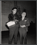 Derek Godfrey and Charles Ruggles in rehearsal for the stage production Roar Like a Dove