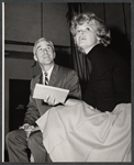 Robert Fryer and Betsy Palmer in rehearsal for the stage production Roar Like a Dove