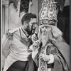 Peter Ustinov and Edward Atienza in the stage production Romanoff and Juliet