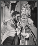 Peter Ustinov and Edward Atienza in the stage production Romanoff and Juliet