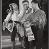 George Tyne, Peter Ustinov and Jack Gilford in the stage production Romanoff and Juliet