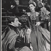 Fritz Weaver and Geraldine Fitzgerald in the stage production Hamlet, Stratford, CT