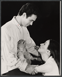 Terence Scammel and Maria Tucci in the American Shakespeare Festival stage production Romeo and Juliet