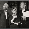 Howard Da Silva, Cathleen Nesbitt and Cyril Ritchard in rehearsal for the stage production Romulus