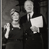 Cathleen Nesbitt and Cyril Ritchard in rehearsal for the stage production Romulus