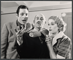 Ron Leibman, Lucy Saroyan and unidentified in the 1970 stage production of Room Service
