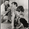 John Wood, Brian Murray and unidentified in rehearsal for the stage production Rosencrantz and Guildenstern Are Dead