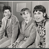 Tom Stoppard, Derek Goldby and unidentified in rehearsal for the stage production Rosencrantz and Guildenstern Are Dead