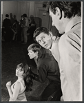 Patricia McAneny, Noel Craig, Brian Murray and John Wood in rehearsal for the stage production Rosencrantz and Guildenstern Are Dead