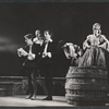 Brian Murray [second from left], John Wood [fourthfrom left] and unidentified others in the stage production Rosencrantz and Guildenstern Are Dead