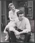 Betty Field and Warren Beatty in the stage production A Loss of Roses