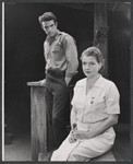 Warren Beatty and Betty Field in the stage production A Loss of Roses