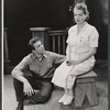 Warren Beatty and Betty Field in the stage production A Loss of Roses