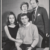 Louise Sorel, Robert Drivas, Carmen Mathews and Alfred Drake in rehearsal for the stage production Lorenzo