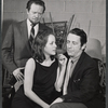 Alfred Drake, Louise Sorel and Fritz Weaver in rehearsal for the stage production Lorenzo
