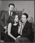 Alfred Drake, Louise Sorel and Fritz Weaver in rehearsal for the stage production Lorenzo