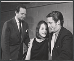 Alfred Drake, Louise Sorel and Fritz Weaver in rehearsal for the stage production Lorenzo