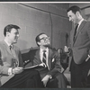 Jack Richardson, Alfred Drake and Arthur Penn in rehearsal for the stage production Lorenzo