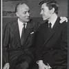 Charles Boyer and Brian Bedford in rehearsal for the stage production Lord Pengo