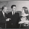 Charles Boyer, Brian Bedford and Agnes Moorehead in rehearsal for the stage production Lord Pengo
