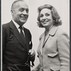Charles Boyer and Agnes Moorehead in rehearsal for the stage production Lord Pengo