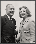 Charles Boyer and Agnes Moorehead in rehearsal for the stage production Lord Pengo