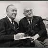 Charles Boyer and S. N. Behrman in rehearsal for the stage production Lord Pengo