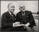 Charles Boyer and S. N. Behrman in rehearsal for the stage production Lord Pengo