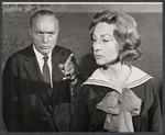 Charles Boyer and Agnes Moorehead in rehearsal for the stage production Lord Pengo