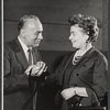 Charles Boyer and Betty Sinclair in rehearsal for the stage production Lord Pengo