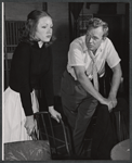 Nancy Devlin and Arthur Kennedy in rehearsal for the stage production The Loud Red Patrick