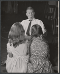 David Wayne in rehearsal for the stage production The Loud Red Patrick