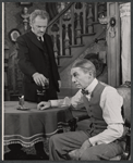 Arthur Kennedy and David Wayne in the stage production The Loud Red Patrick