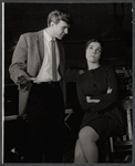 Joe Ponazecki and Marcia Rodd in rehearsal for the stage production Love in E Flat