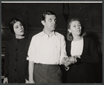 Marcia Rodd, Morty Gunty, Kathleen Nolan in rehearsal for the stage production Love in E Flat