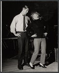 Hal Buckley and Kathleen Nolan in rehearsal for the stage production Love in E Flat