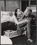 Susan Kohner and unidentified in the stage production Love Me Little
