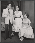 Donald Cook, Susan Kohner and Joan Bennett in the stage production Love Me Little