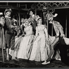Tom Aldredge, James Ray, Richard Jordan, Jane White, Rae Allen and Paul Stevens in the stage production Love's Labor's Lost