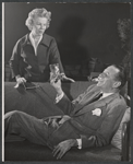 Glenda Farrell and Donald Cook in the stage production Lovely Star, Good Night