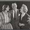 Donald Cook, Glenda Farrell and unidentified [left] in the stage production Lovely Star, Good Night