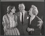 Donald Cook, Glenda Farrell and unidentified [left] in the stage production Lovely Star, Good Night